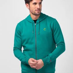 Being Human Green Regular Fit Printed Hooded Sweatshirt-picture-3