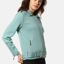 Campus Sutra Turquoise Jacket image 3
