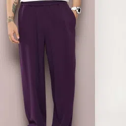 Dillinger Purple Regular Fit Baggy Korean¿Trackpants image 1