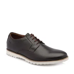 Ruosh Men's Brown Derby Shoes image 2