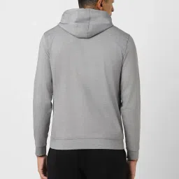 Van Heusen Flex Grey Regular Fit Printed Hooded Sweatshirt image 2