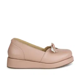 Shezone Women's Peach Casual Loafers image 2