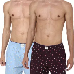 Simon Carter London Maroon Printed Regular Fit Boxers - Pack of 2 image 1