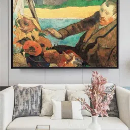 The Art House Brown & Yellow Abstract Framed Wall Art-image-11