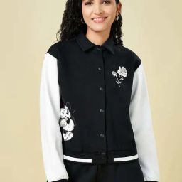 Honey by Pantaloons Black & White Cotton Printed Sweatshirt-picture-9
