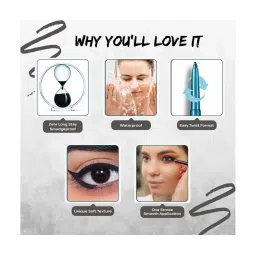 Faces Canada Ultime Pro Twist Eye Kajal Liner Silver 01 - 0.35 gm image 5