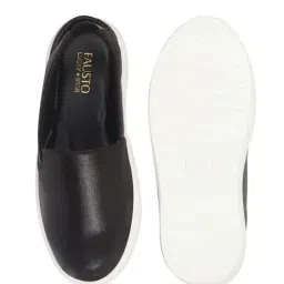 Fausto Women's Glossy Black Sling Back Sandals image 3