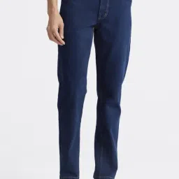 Andamen Denim Indigo Slim Fit Solid Jeans-image-12