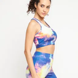 Clovia Multicolor Printed Sports Bra image 4