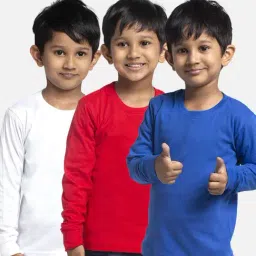 Friskers Kids Multicolor Cotton Full Sleeves T-Shirt (Pack of 3)-picture-12