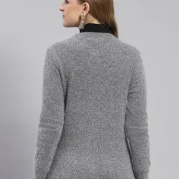Monte Carlo Grey Wool Textured Cardigan image 2