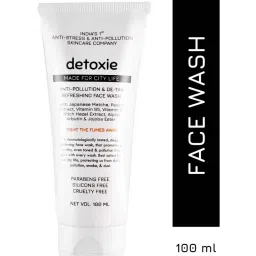 Detoxie Anti-Pollution & De-Tan Refreshing Face Wash - 100 ml image 3