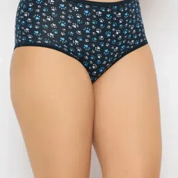 Clovia Navy Printed Panty image 4