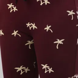 Kryptic Aqua & Maroon Printed Capris - Pack of 2 image 5