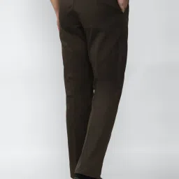 Van Heusen Brown Regular Fit Trousers image 2