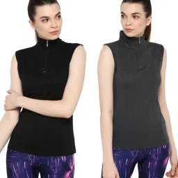 Appulse Black & Charcoal Cotton T-Shirt - Pack of 2 image 1