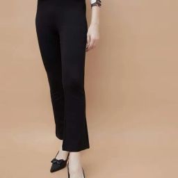 Code By Lifestyle Black Regular Fit Trousers-picture-45