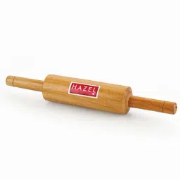 HAZEL Wooden Belan Rolling Pin Sagwan Roti Phulka Dough Roller for Home and Kitchen, 38 cm image 5