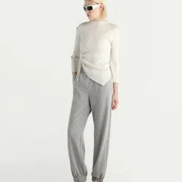 RAREISM Grey Cotton Regular Fit Trackpant-picture-11