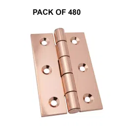 Cozi Gold Medium Butt Hinges Premium & Concealed 3 inch x 16 Gauge Rose Gold (Pack of 480) image 3