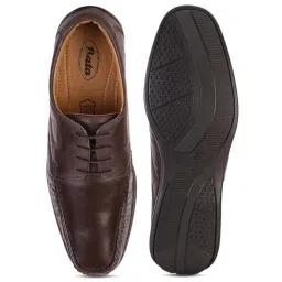 Bata Men's Brown Derby Shoes image 3