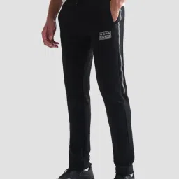 u.s. polo assn. USPA Active Black Slim Fit Sports Trackpants-picture-24