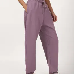 Bewakoof Purple Relaxed Fit Joggers image 4