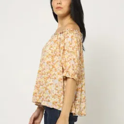GAP Multi Color Relaxed Fit Floral Top image 3