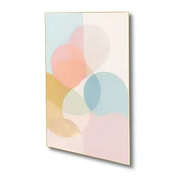 nestroots Elegant Abstract Pink & Blue 4 Pieces Canvas Wall Paintings image 2