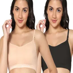 IN CARE Black & Peach Sports Bras - Pack Of 2-image-7