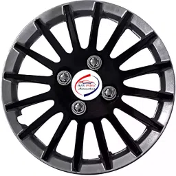 Auto Pearl CRv47 R14 35.56 cm (14 Inch) Press Type Wheel Hubcap with Retention Ring Glossy Black Silver Wheel Cover for Maruti Swift AMT ZXI Plus Petrol (Set of 4) image 2