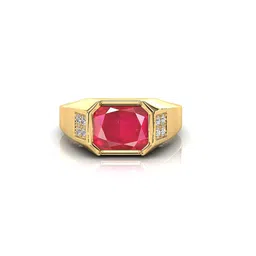 RRVGEM Unisex Pink Brass Finger Ring-picture-34