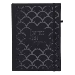 Youva Black Pearl Case Bound Note Book A5 240 Pages Black 24158, (Pack of 4) image 4