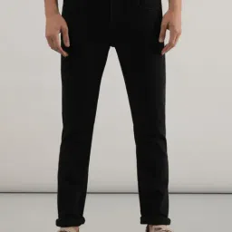 Lee Travis Black Slim Fit Lightly Washed Jeans-image-41