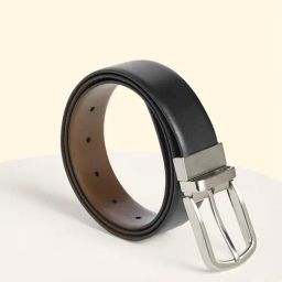 Byford by Pantaloons Black Leather Reversible Formal Belt for Men-picture-19