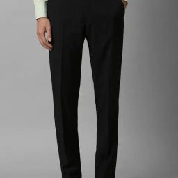 Louis Philippe Black Slim Fit Trousers-picture-39