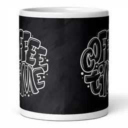 Mr UVD White & Black Typography Printed Ceramic Glossy Mug 350 ml image 4