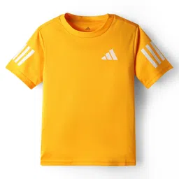 ADIDAS KIDS Knit Half Sleeves T-Shirt with Tape Detailing - Yellow-image-44