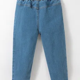 Kookie Kids Full Length Solid Color Jeans - Blue image 2