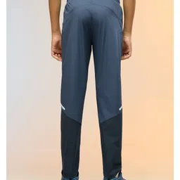 Technosport Knit Colour Blocked Breathable & Moisture Wicking Sports Track Pants - Light Blue image 3