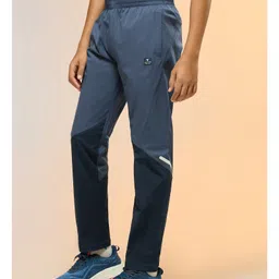 Technosport Knit Colour Blocked Breathable & Moisture Wicking Sports Track Pants - Light Blue image 4