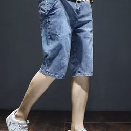 Mast & Harbour Men Mid-Rise Regular Fit Denim Shorts-picture-3