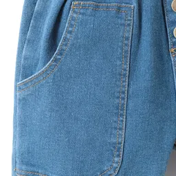 Kookie Kids Full Length Solid Color Jeans - Blue image 5