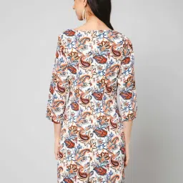 PURYS Multicolored Printed Shift Dress image 2
