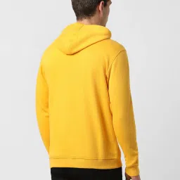 Van Heusen Sport Yellow Regular Fit Hooded Sweatshirt image 2