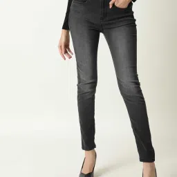 RAREISM Grey Cotton Blend Solid Jeans image 1