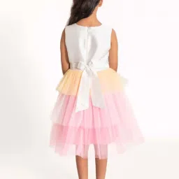 A Little Fable Kids White & Pink Printed Dress image 2