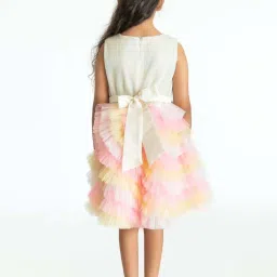 A Little Fable Kids Multicolor Applique Dress image 2