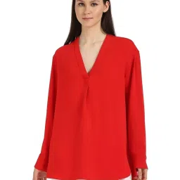 CALVIN KLEIN JEANS Women's Red Top image 1