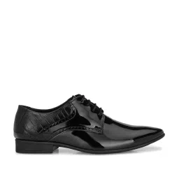 San Frissco Men's Black Derby Shoes image 2